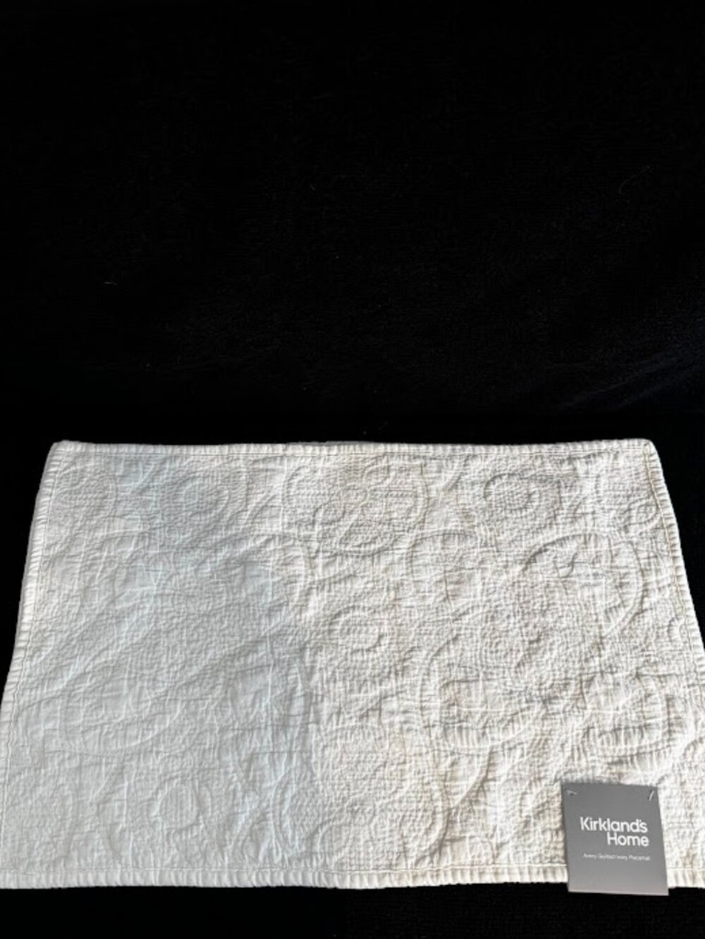 Kirkland's Home Avery Quilted Ivory Placemat Set of 2 SKU 291906